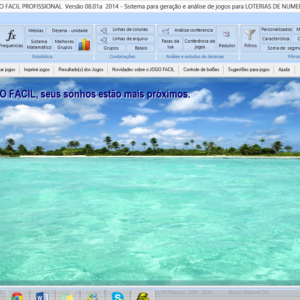 programa profissional para Loterias com redutor de jogos lotofacil megasena quina